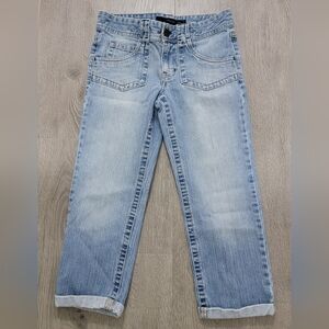 Calvin Klein Womens Cropped Jeans Sz 2 Waist 30" Inseam  21" Rise 9"